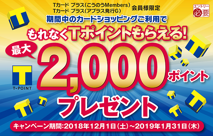 Tカード プラス こうのうmembers Tカード プラス アプラス発行g 会員様限定 Tカード プラス こうのうmembers Tカード プラス アプラス発行g 会員様限定