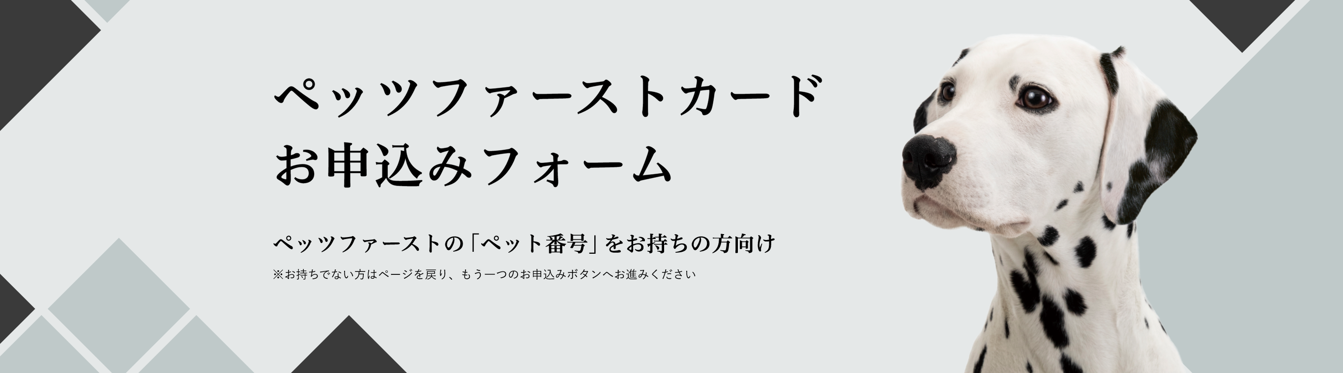 ペットの生涯に寄り添うクレジットカード ペッツファーストカード