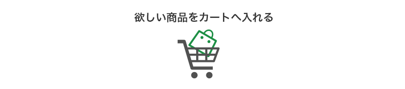 欲しい商品をカートへ入れる