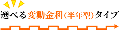 選べる変動金利タイプ(半年型)