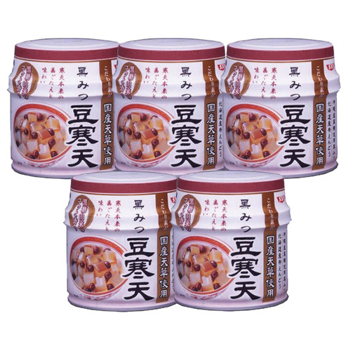 SSK 黒みつ豆寒天5缶セット