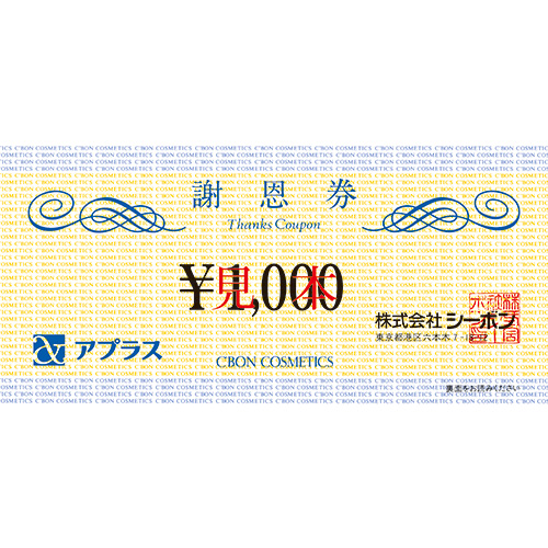 シーボン謝恩券　1,000円分